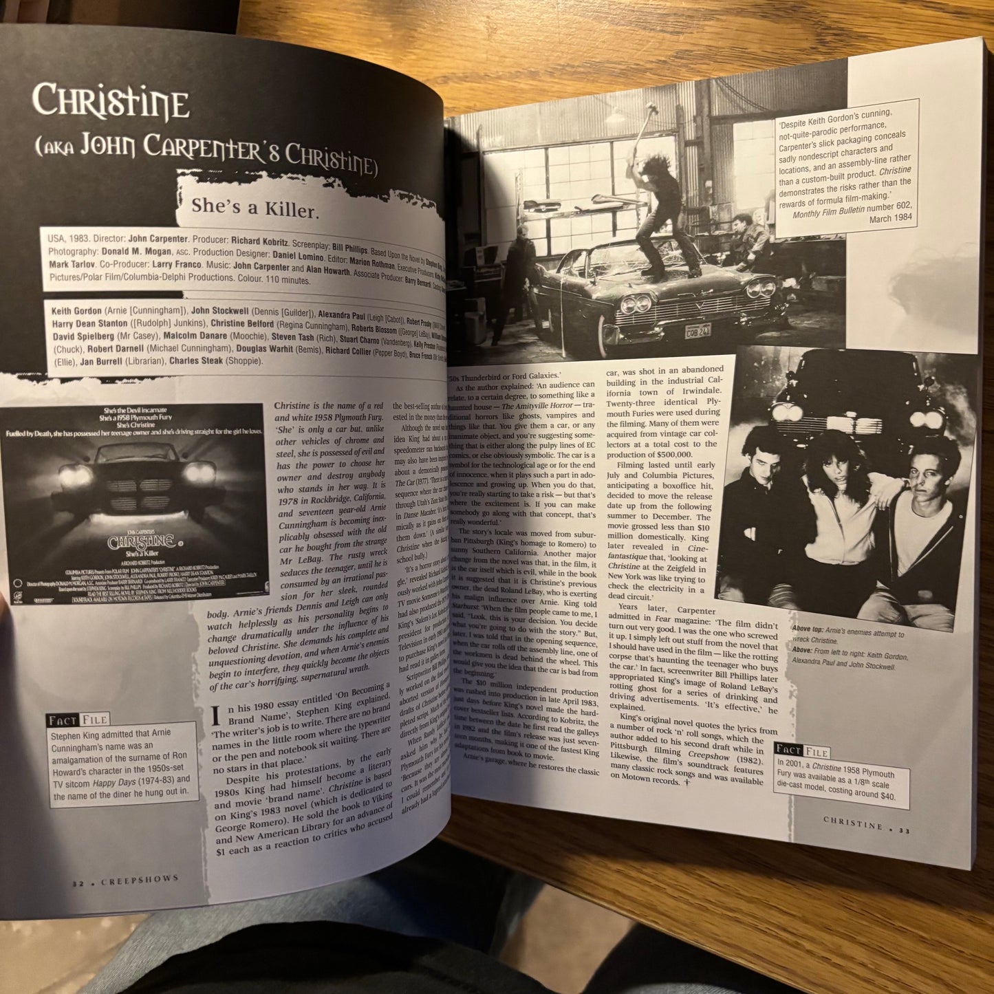 Stephen Jones - Creepshows: The Illustrated Stephen King Movie Guide - First Printing