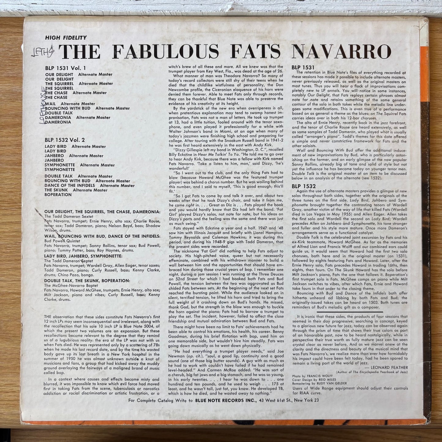 Fats Navarro - The Fabulous Fats Navarro Volume 2