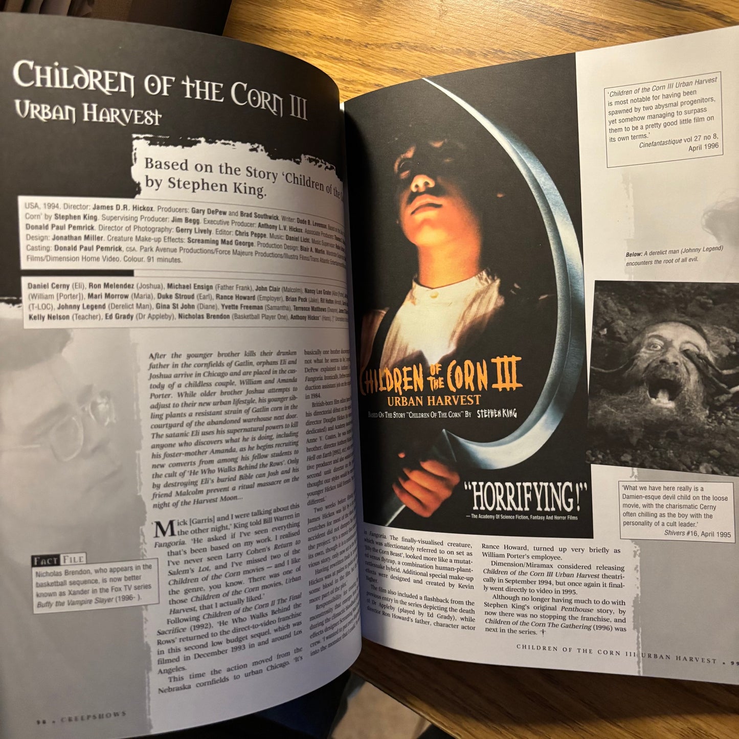 Stephen Jones - Creepshows: The Illustrated Stephen King Movie Guide - First Printing