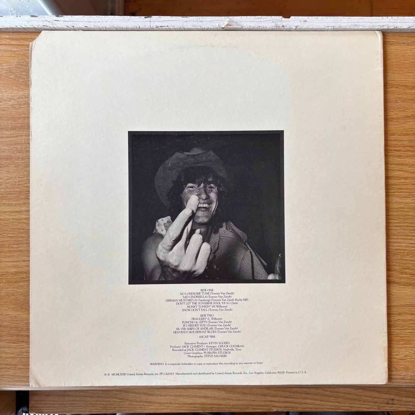 Townes Van Zandt - The Late Great Townes Van Zandt - Original Pressing