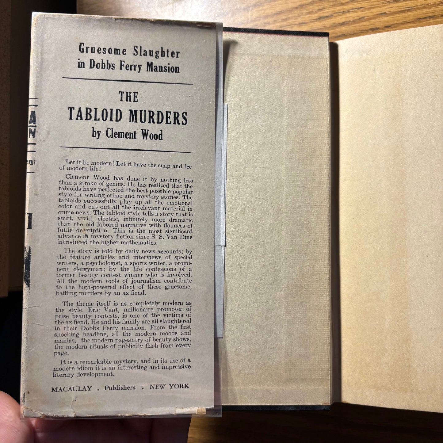 Clement Wood - The Tabloid Murders - First Edition