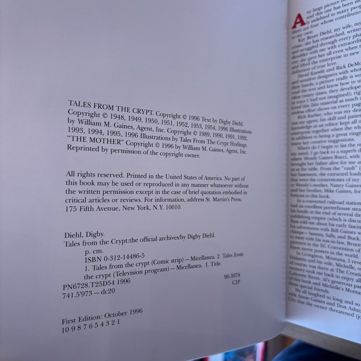 Digby Diehl - Tales from the Crypt: The Official Archives - First Edition