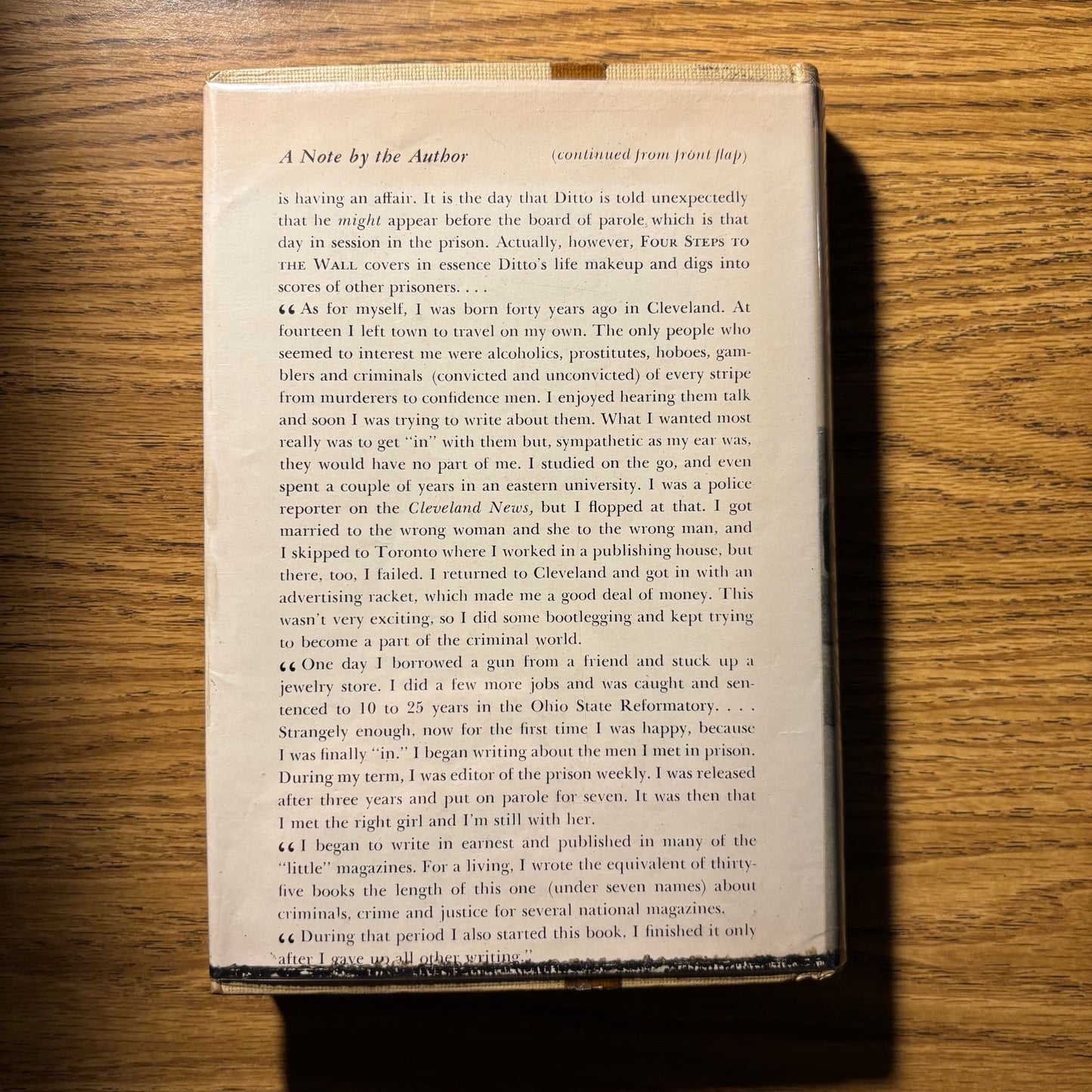 Jon Edgar Webb - Four Steps to the Wall - First Edition