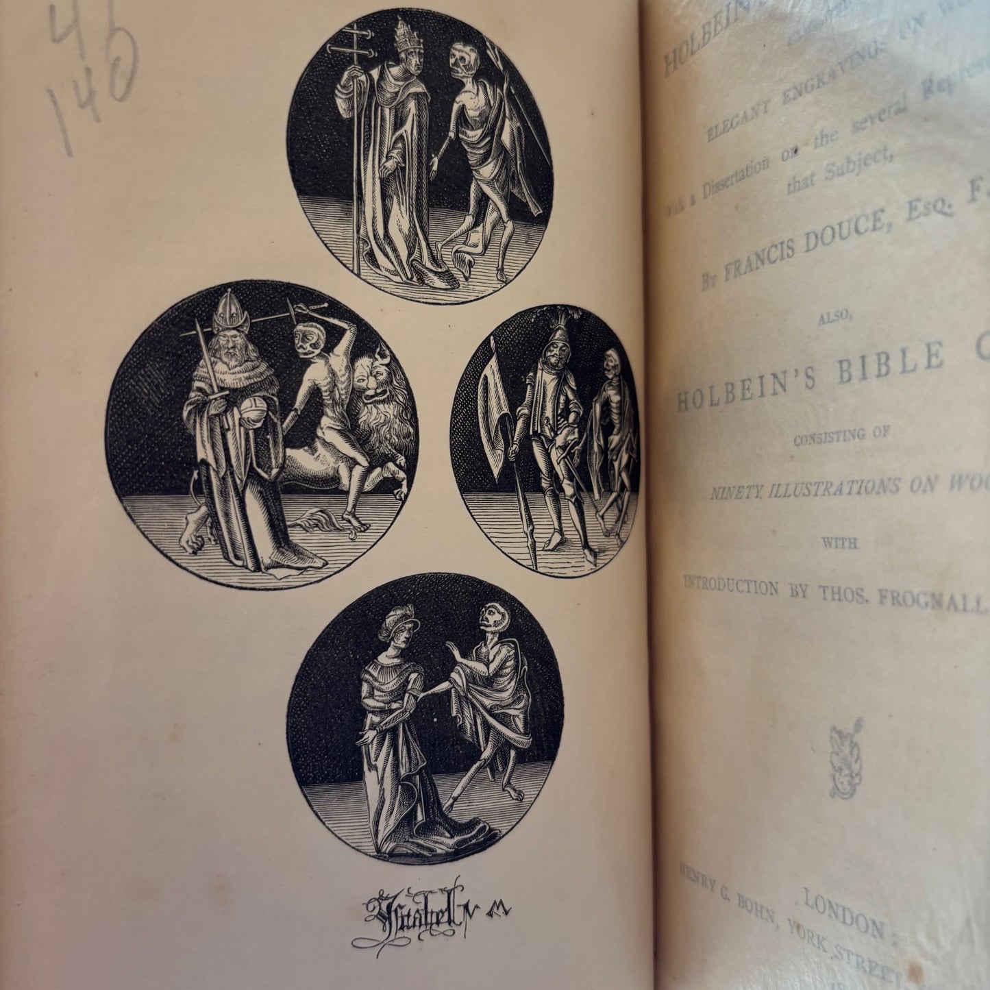 (Hans Holbein the Younger) Holbein's Dance of Death / Holbein's Bible Cuts - 1858 Edition