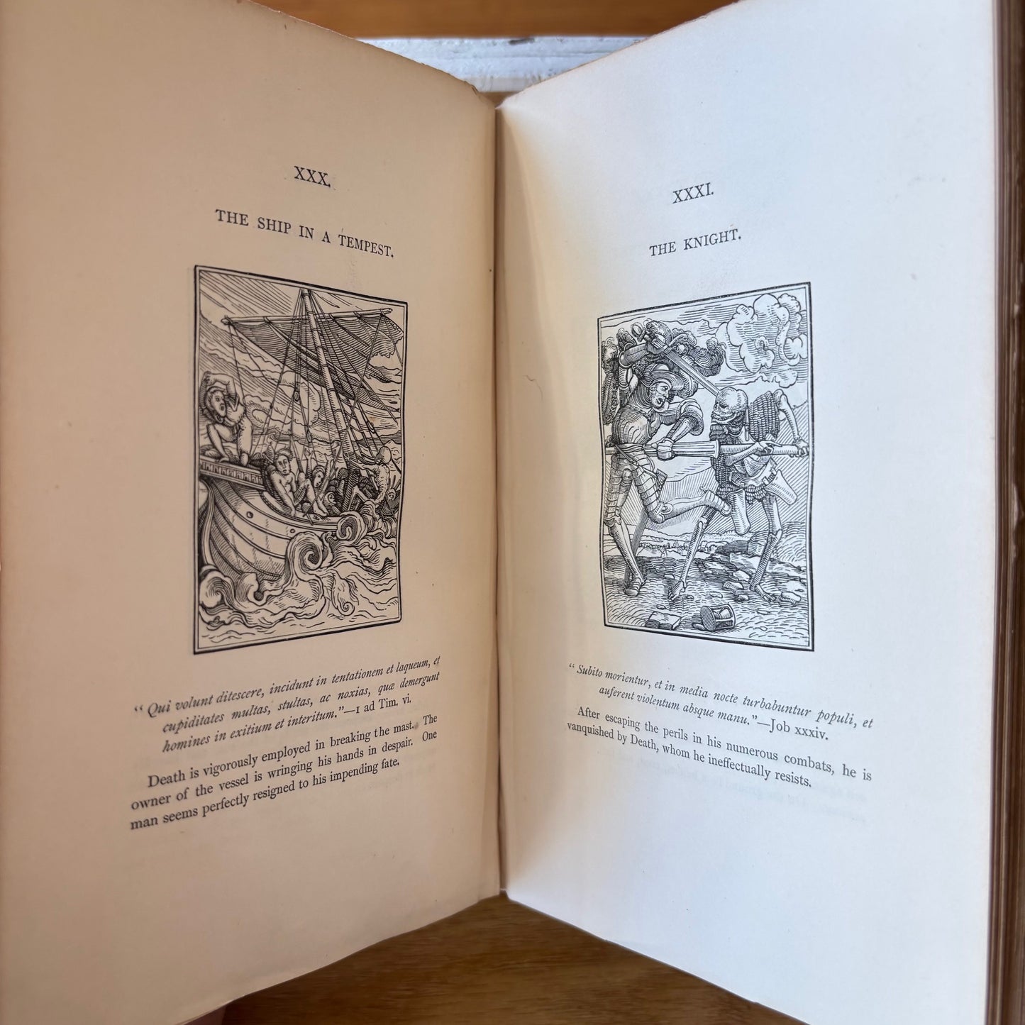(Hans Holbein the Younger) Holbein's Dance of Death / Holbein's Bible Cuts - 1858 Edition