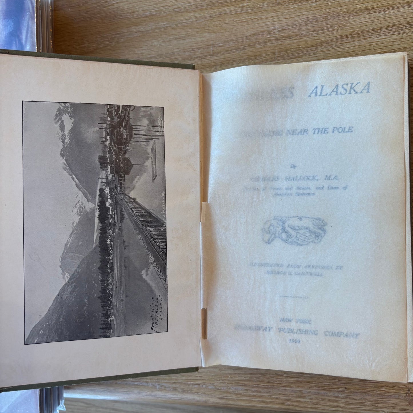 Charles Hallock, M.A. - Peerless Alaska: Our Cache Near the North Pole - Signed First Edition