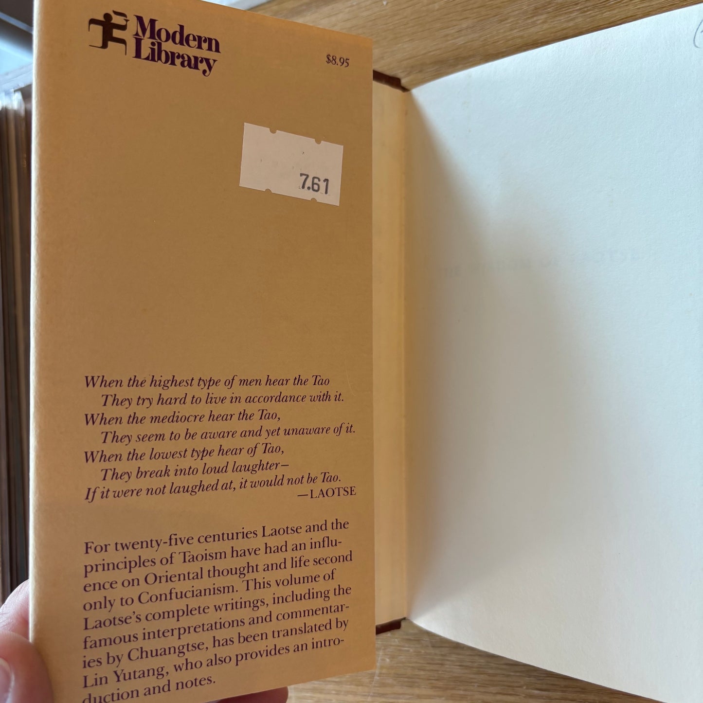 Laotse - The Wisdom of Laotse - Modern Library