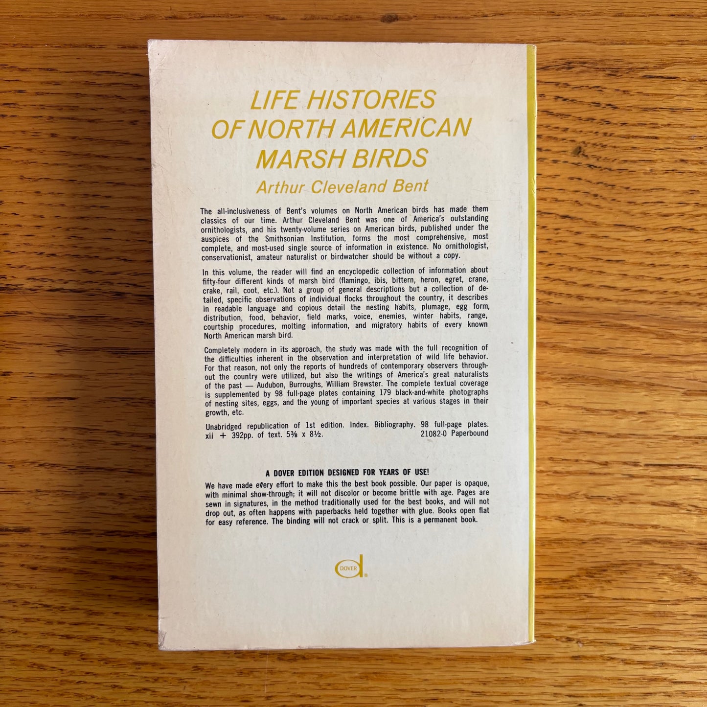 Arthur Cleveland Bent - Life Histories of North American Marsh Birds