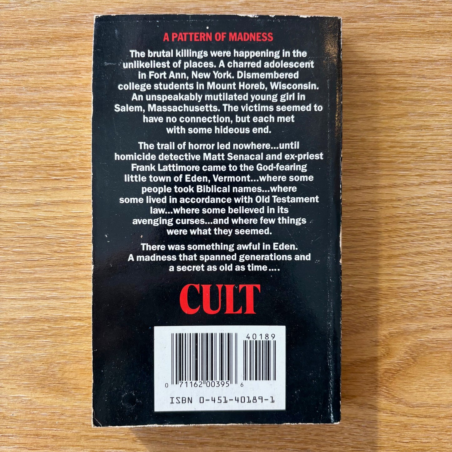 Edward J. Frail - Cult - First Edition