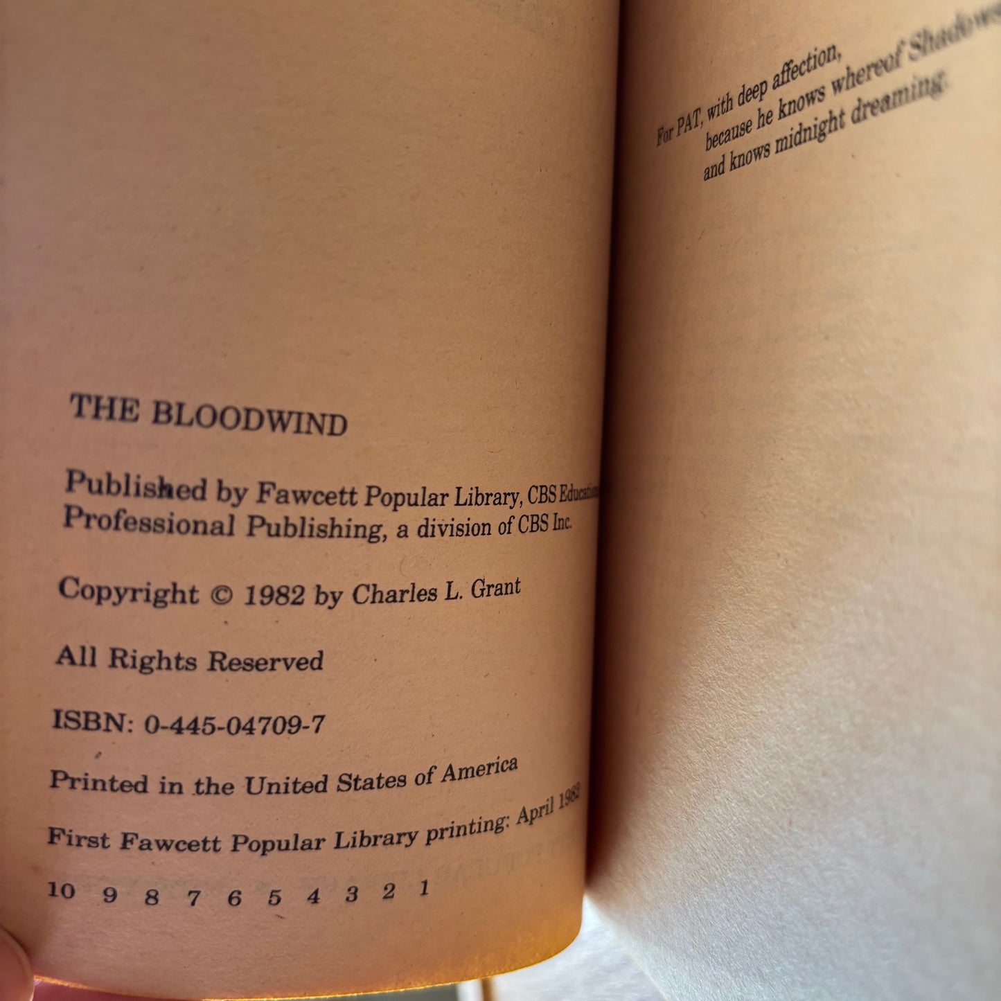 Charles L. Grant - The Bloodwind - First Edition