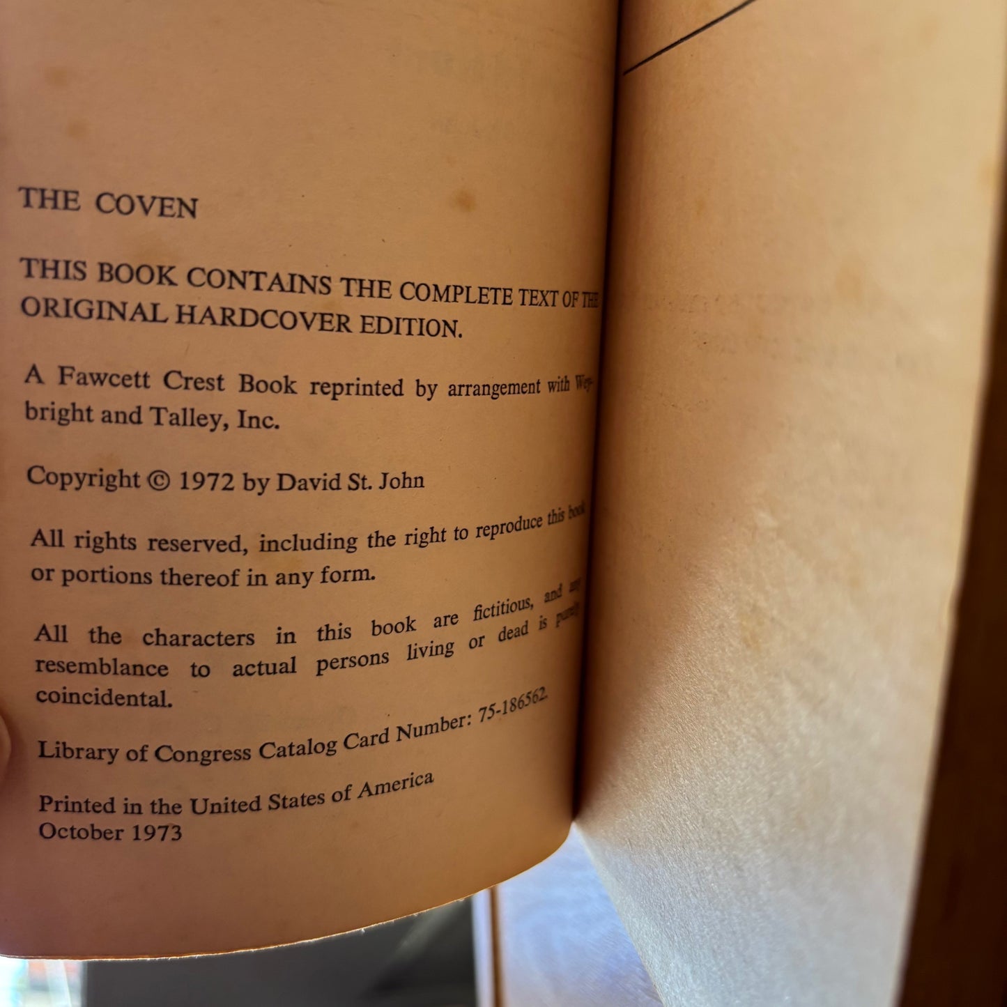 (David St. John) E. Howard Hunt - The Coven