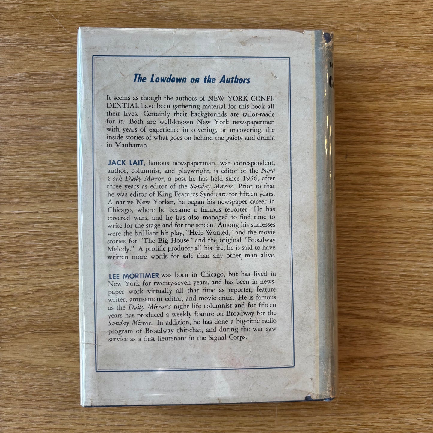 Jack Lait & Lee Mortimer - New York Confidential