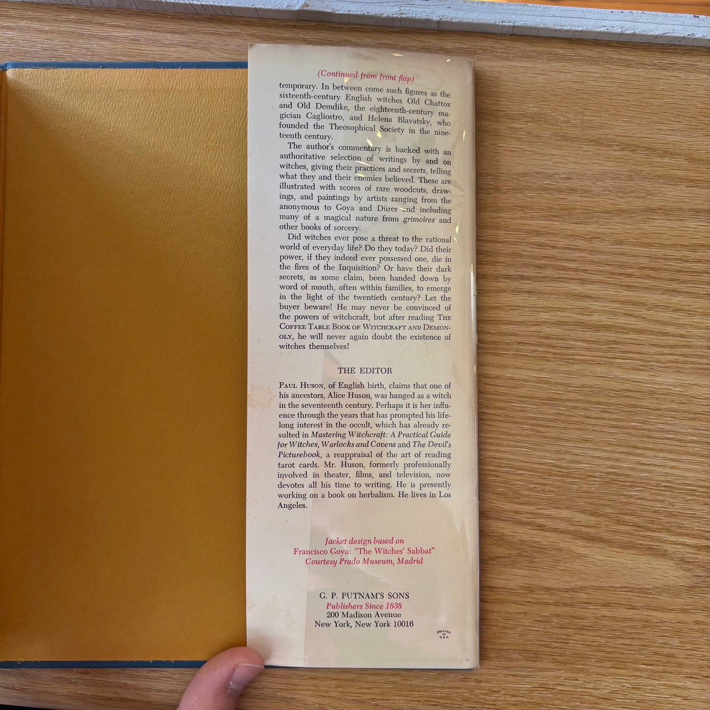 Paul Huson, ed. - The Coffee Table Book of Witchcraft and Demonology - First Edition