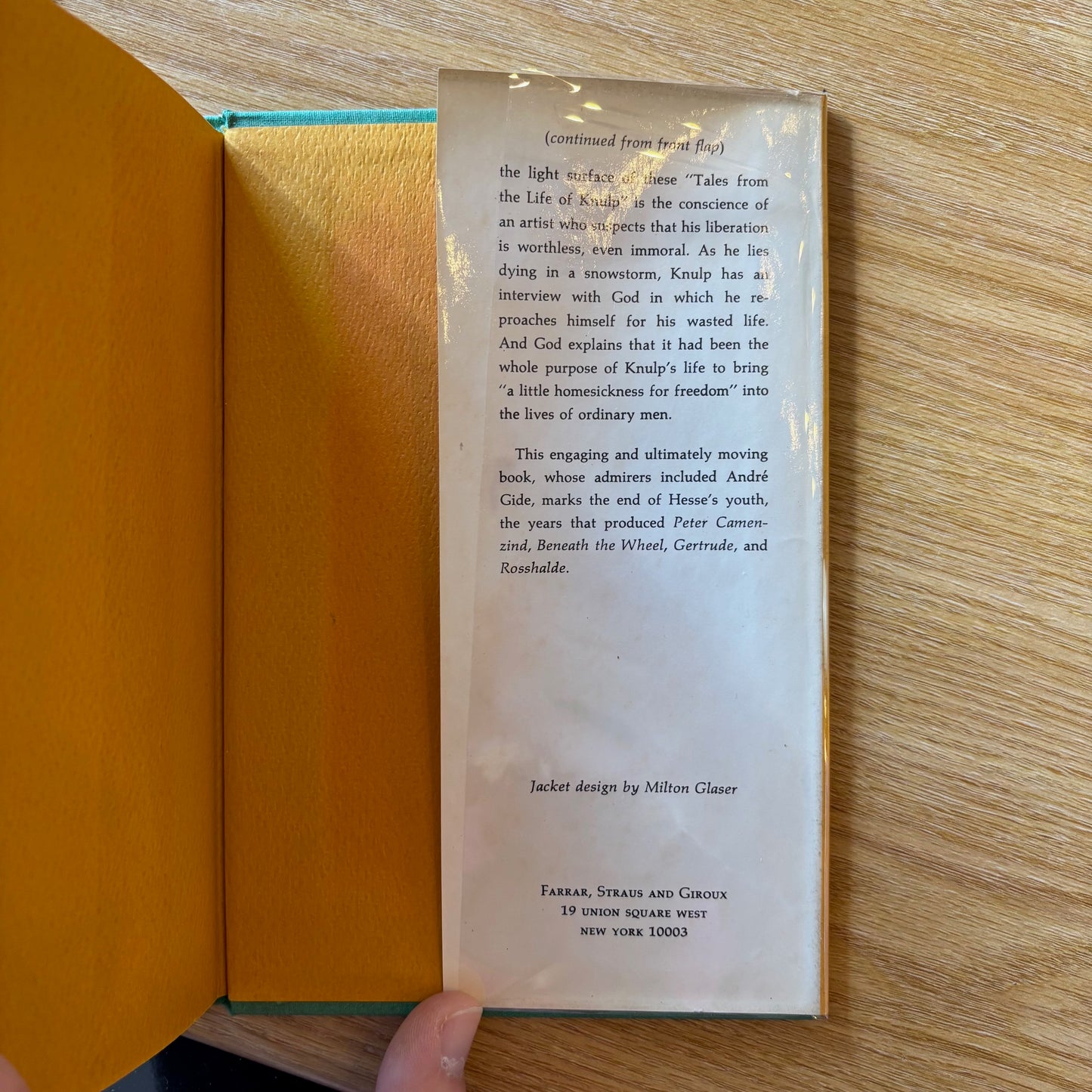 Hermann Hesse - Knulp - First Edition