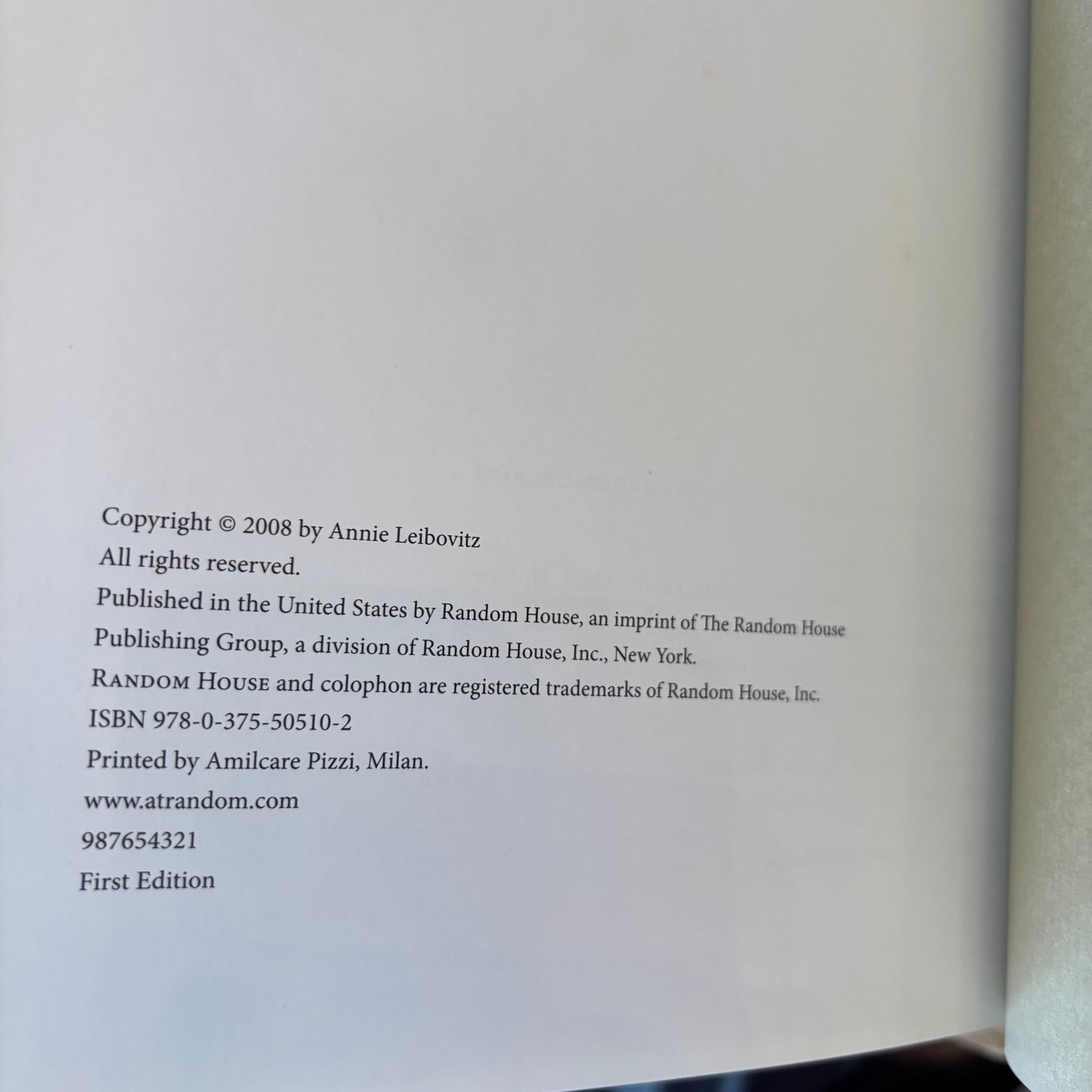 Annie Leibovitz - At Work - Signed First Edition