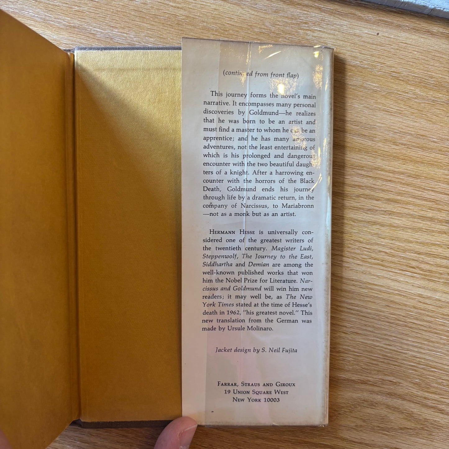 Hermann Hesse - Narcissus and Goldmund - First Edition