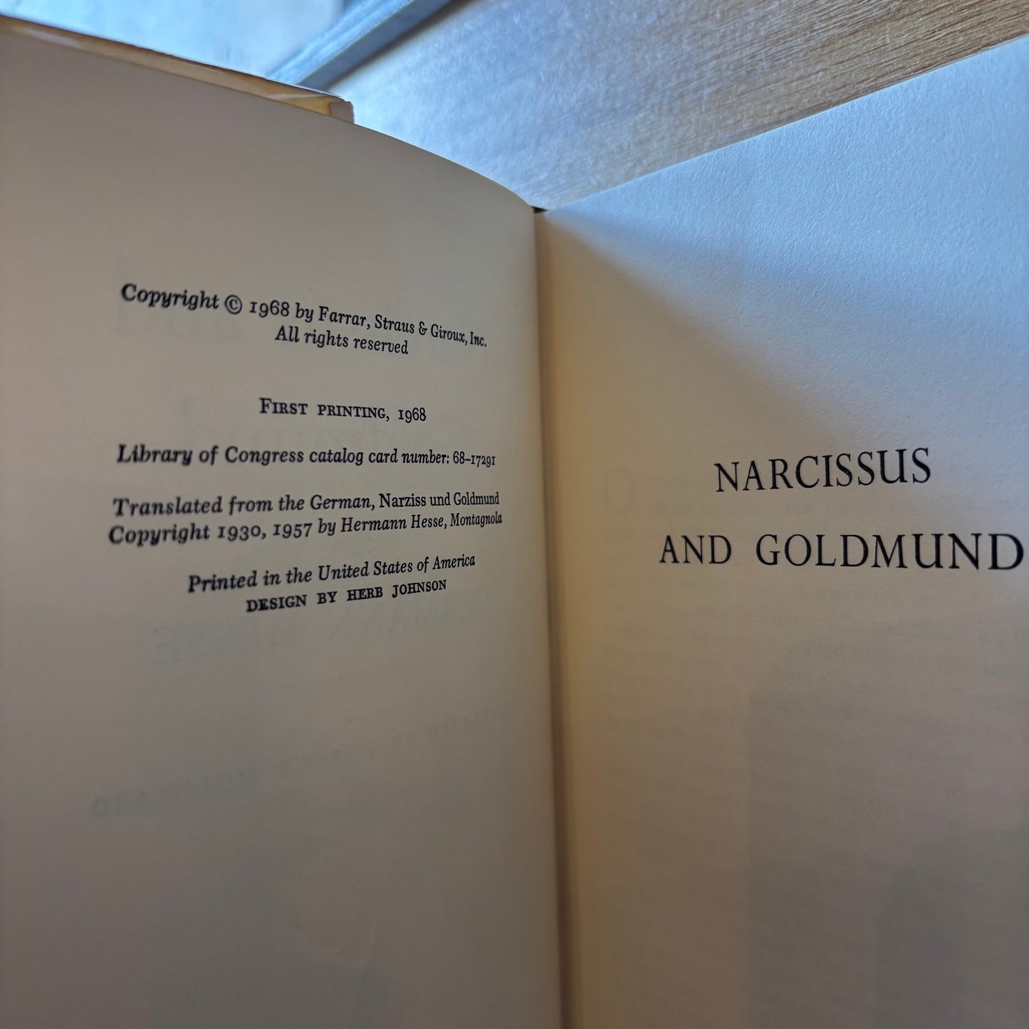 Hermann Hesse - Narcissus and Goldmund - First Edition