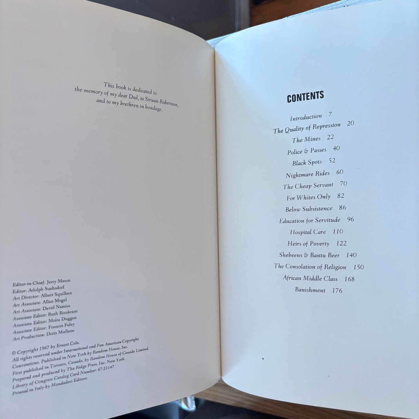 Ernest Cole - House of Bondage - First Edition