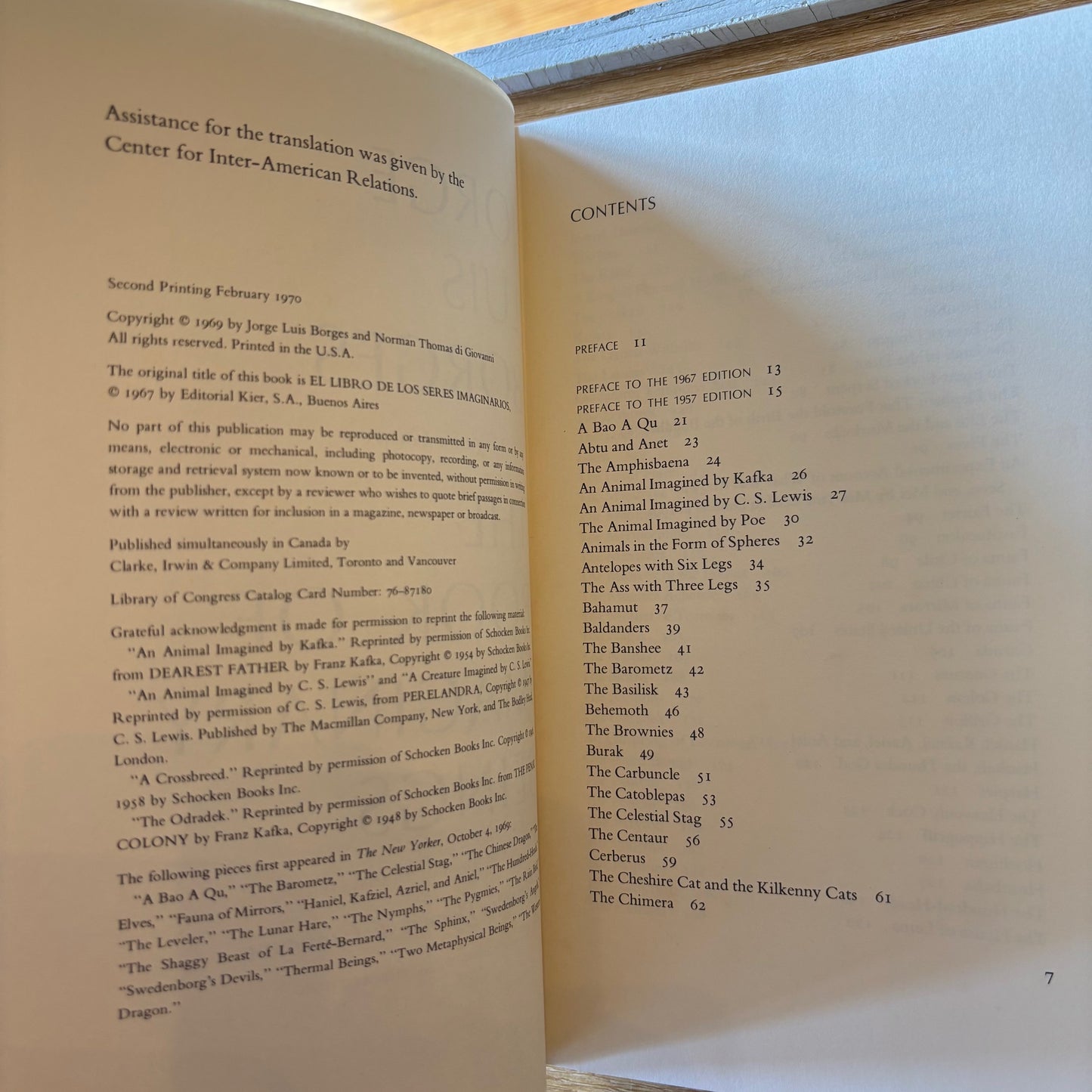 Jorge Luis Borges - The Book of Imaginary Beings - First Edition Second Printing
