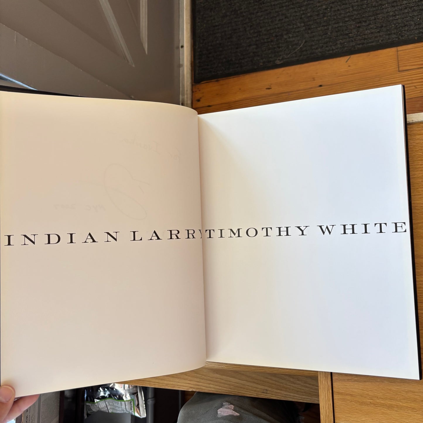 Timothy White - Indian Larry - Signed First Edition