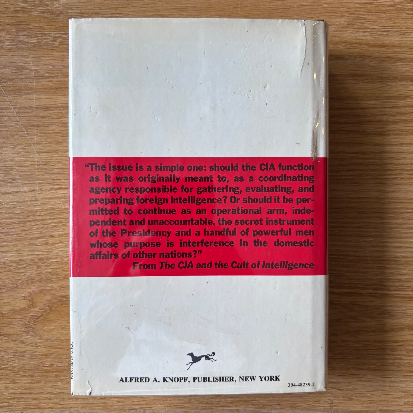 Victor Marchetti & John D. Marks - The CIA and the Cult of Intelligence - First Edition
