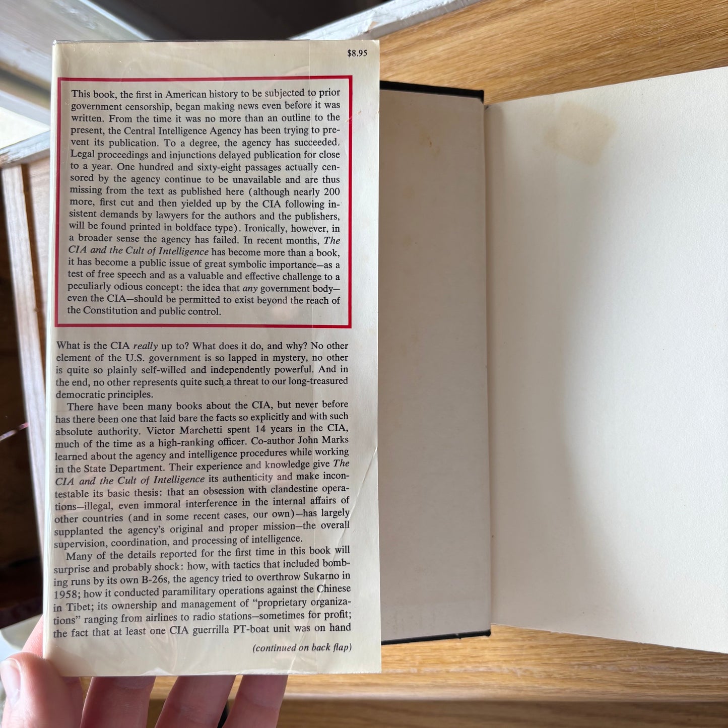 Victor Marchetti & John D. Marks - The CIA and the Cult of Intelligence - First Edition