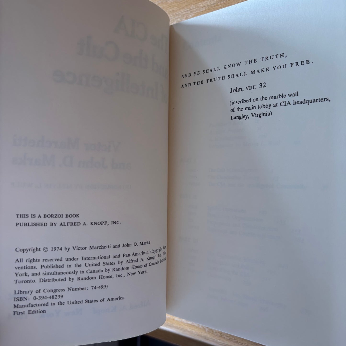 Victor Marchetti & John D. Marks - The CIA and the Cult of Intelligence - First Edition
