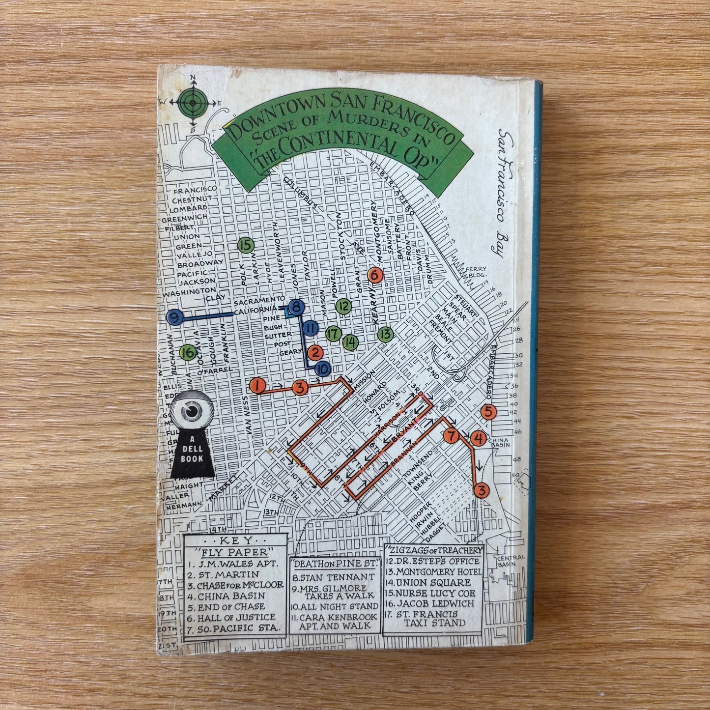 Dashiell Hammett - The Continental Op - Dell Mapback