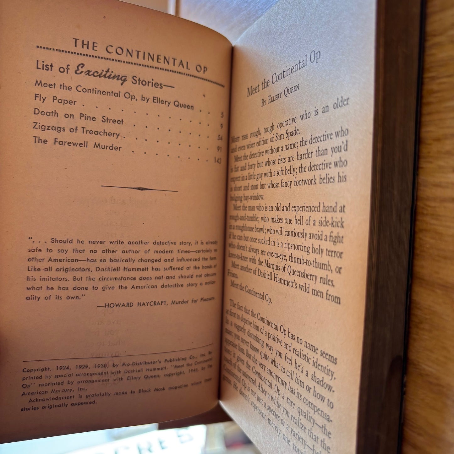 Dashiell Hammett - The Continental Op - Dell Mapback