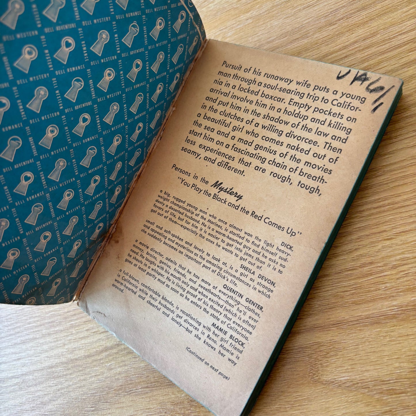 Richard Hallas - You Play the Black and the Red Comes Up - Dell Mapback