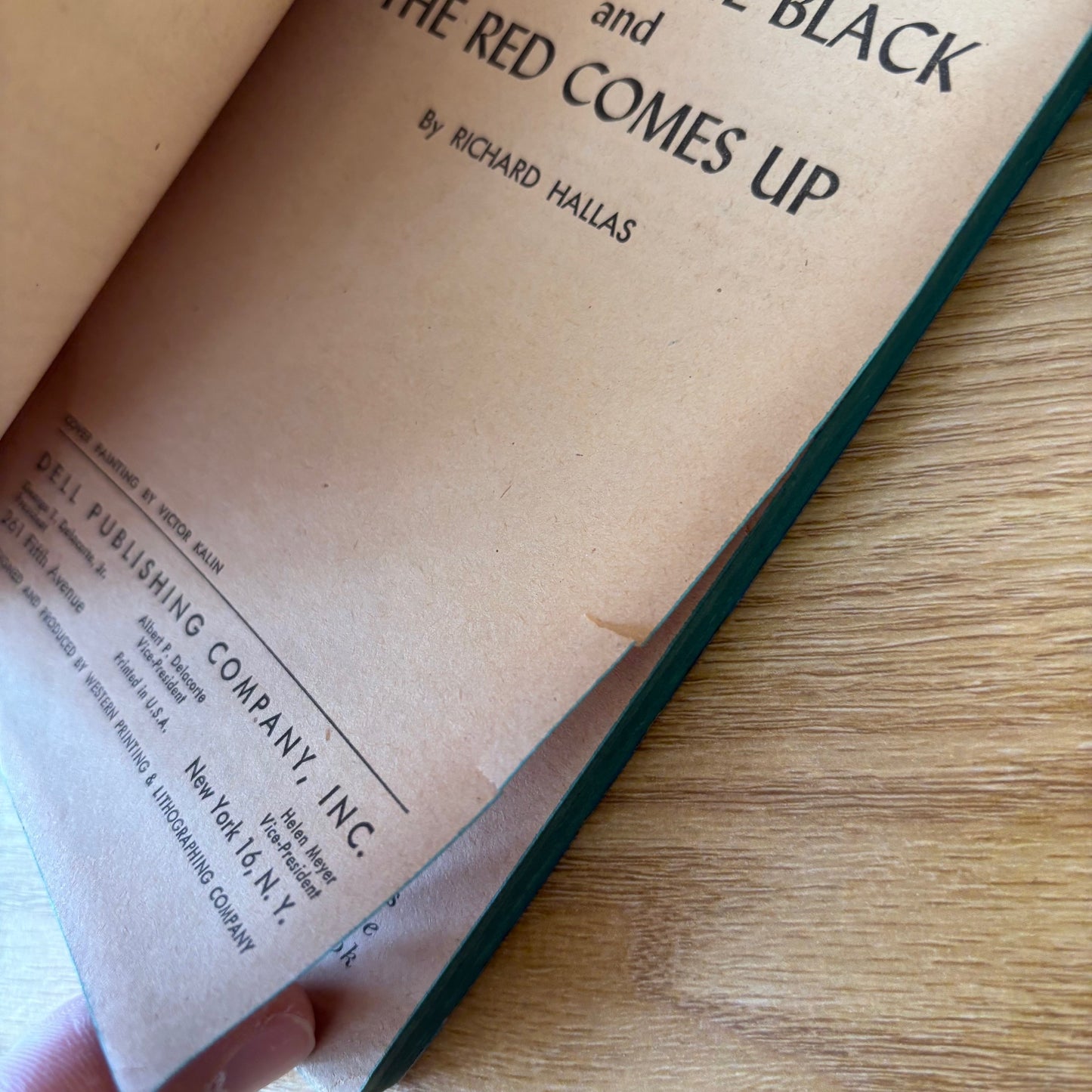 Richard Hallas - You Play the Black and the Red Comes Up - Dell Mapback