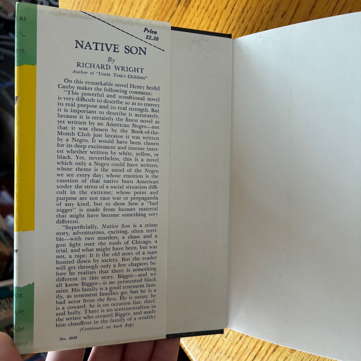 Richard Wright - Native Son - First Edition Library
