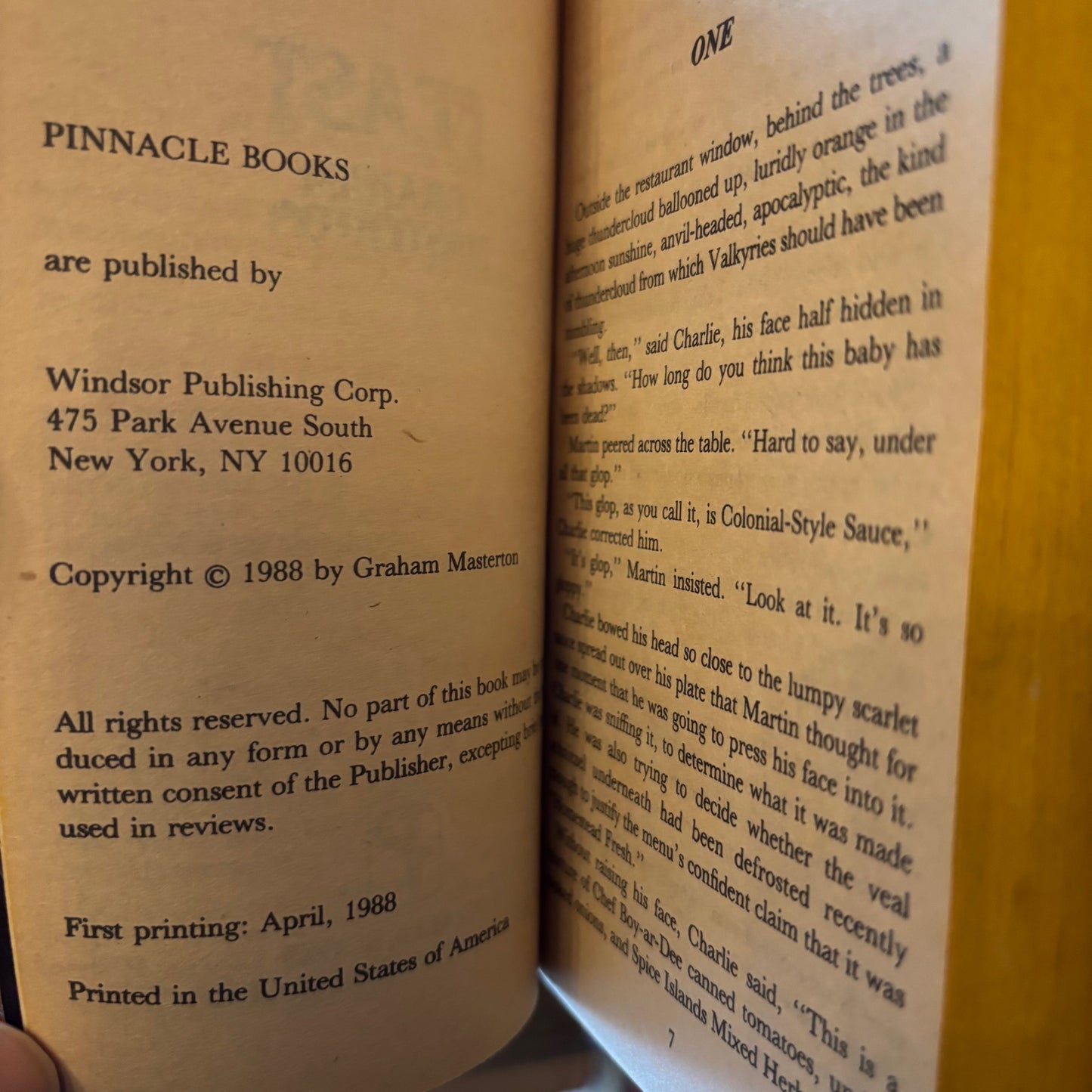 Graham Masterton - Feast - First Edition