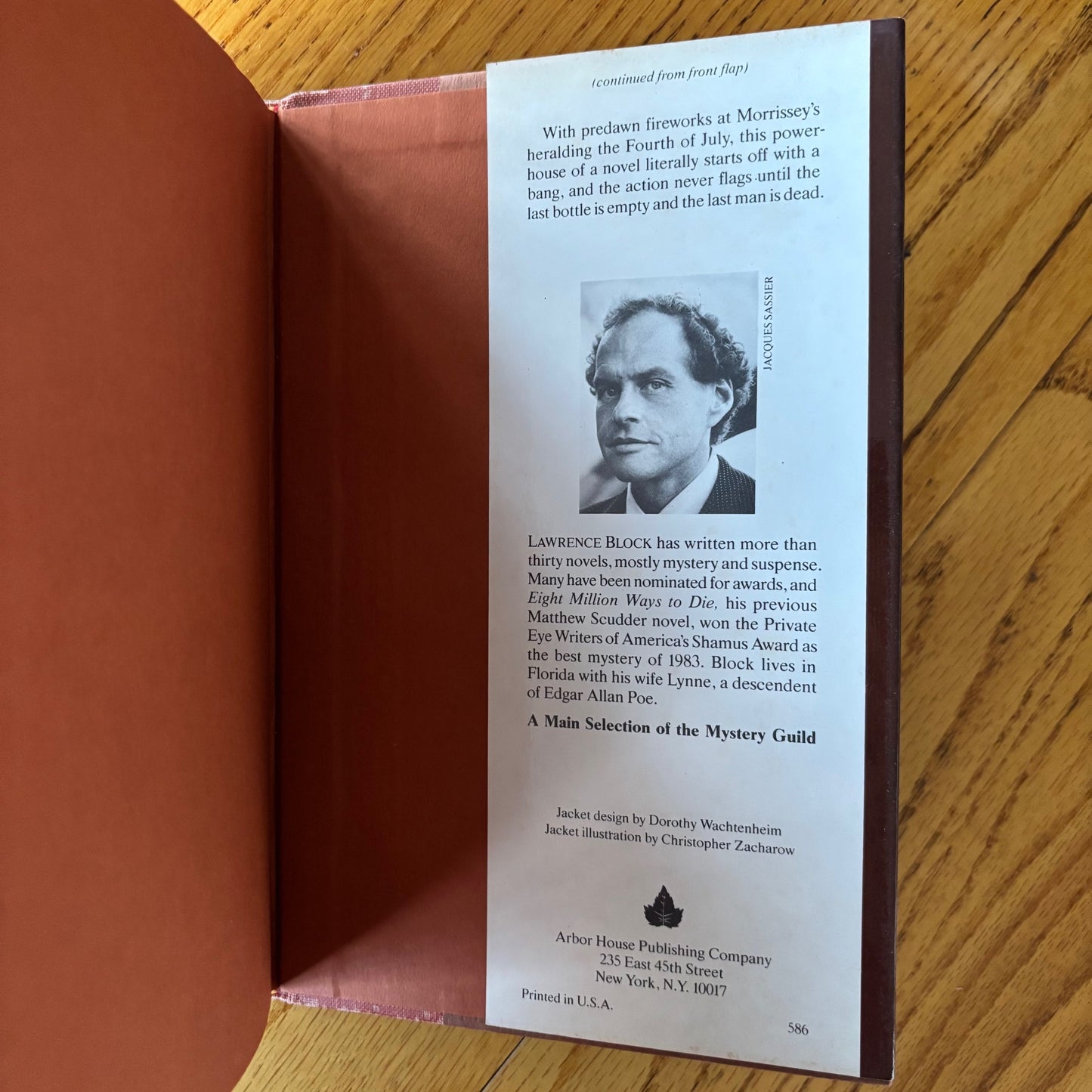 Lawrence Block - When the Sacred Ginmill Closes - First Edition