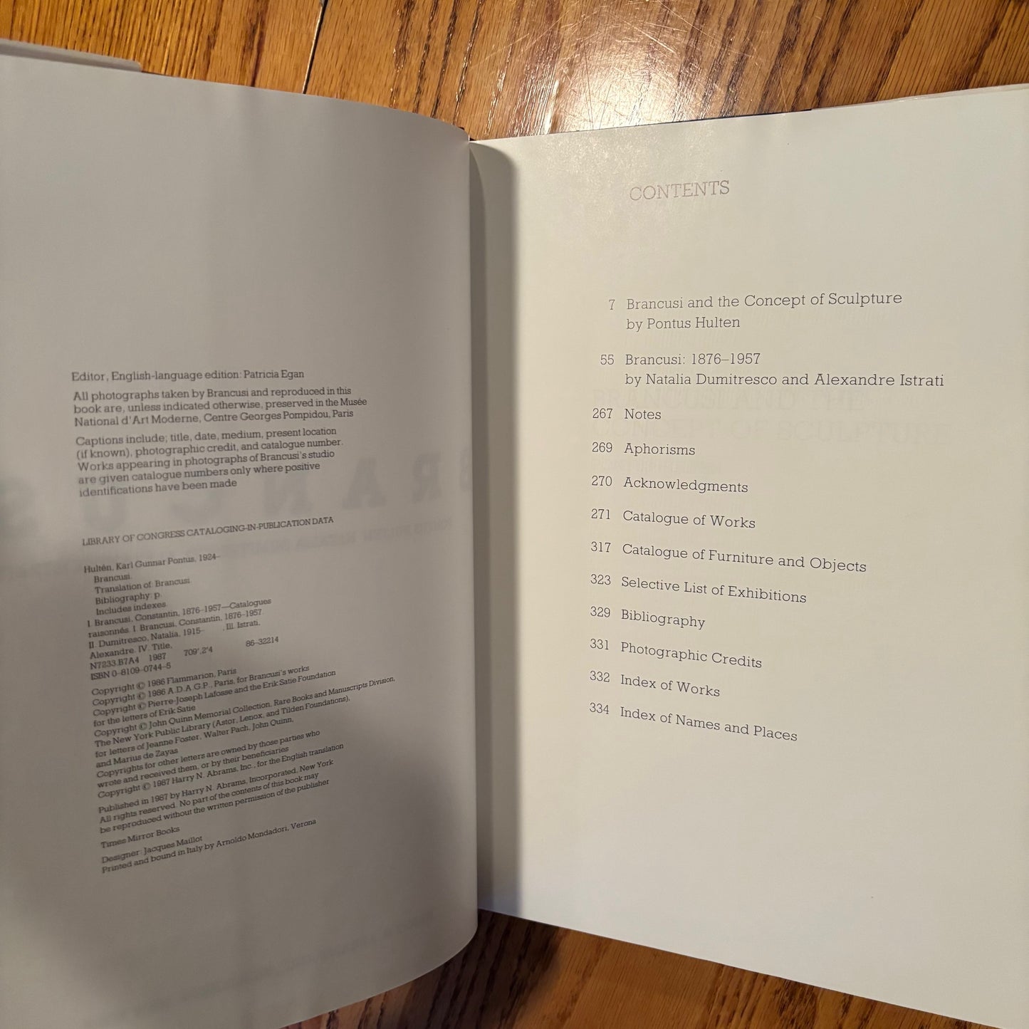Patricia Egan, ed. - Brancusi - First Edition