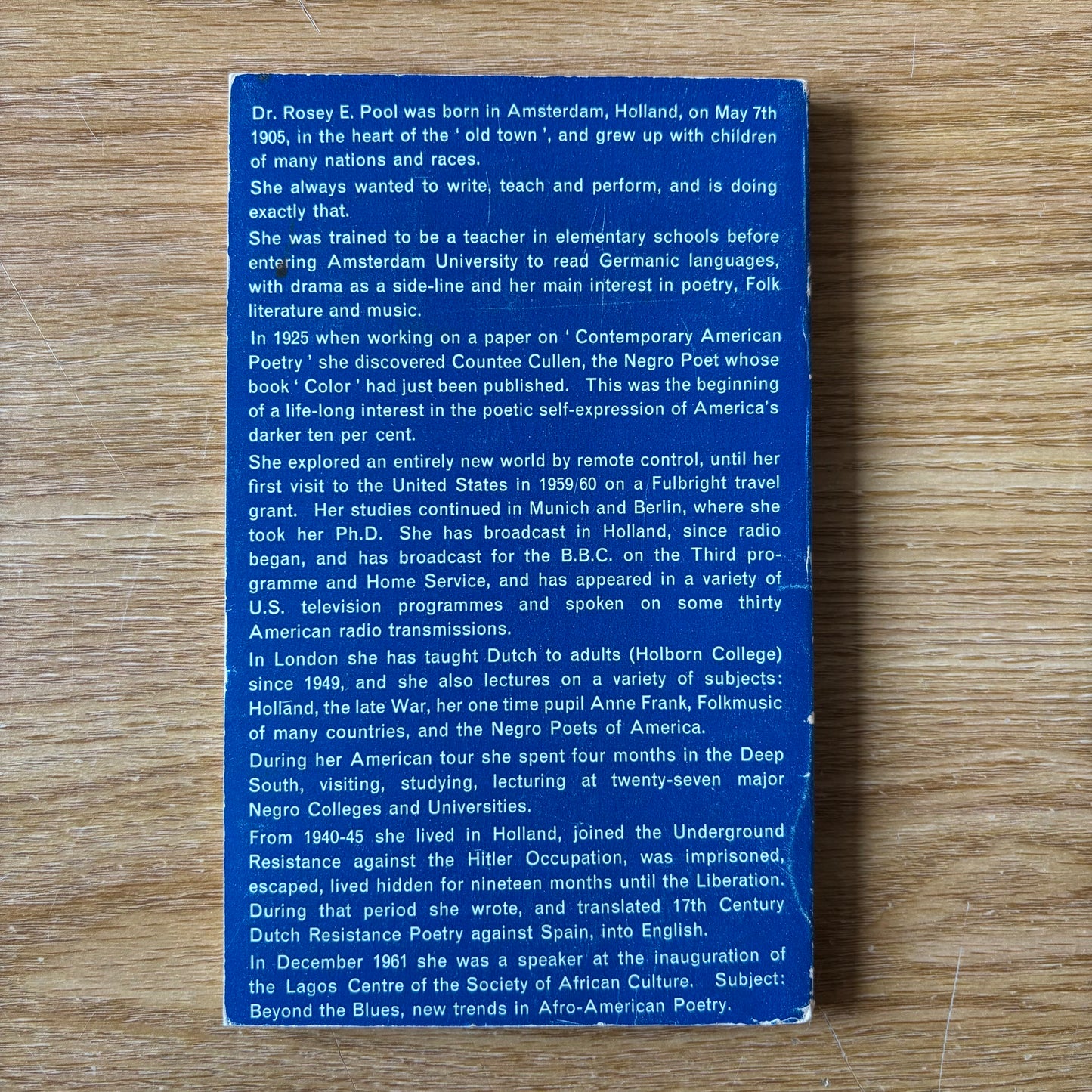 Rosey E. Pool, ed. - Beyond the Blues: New Poems by American Poets