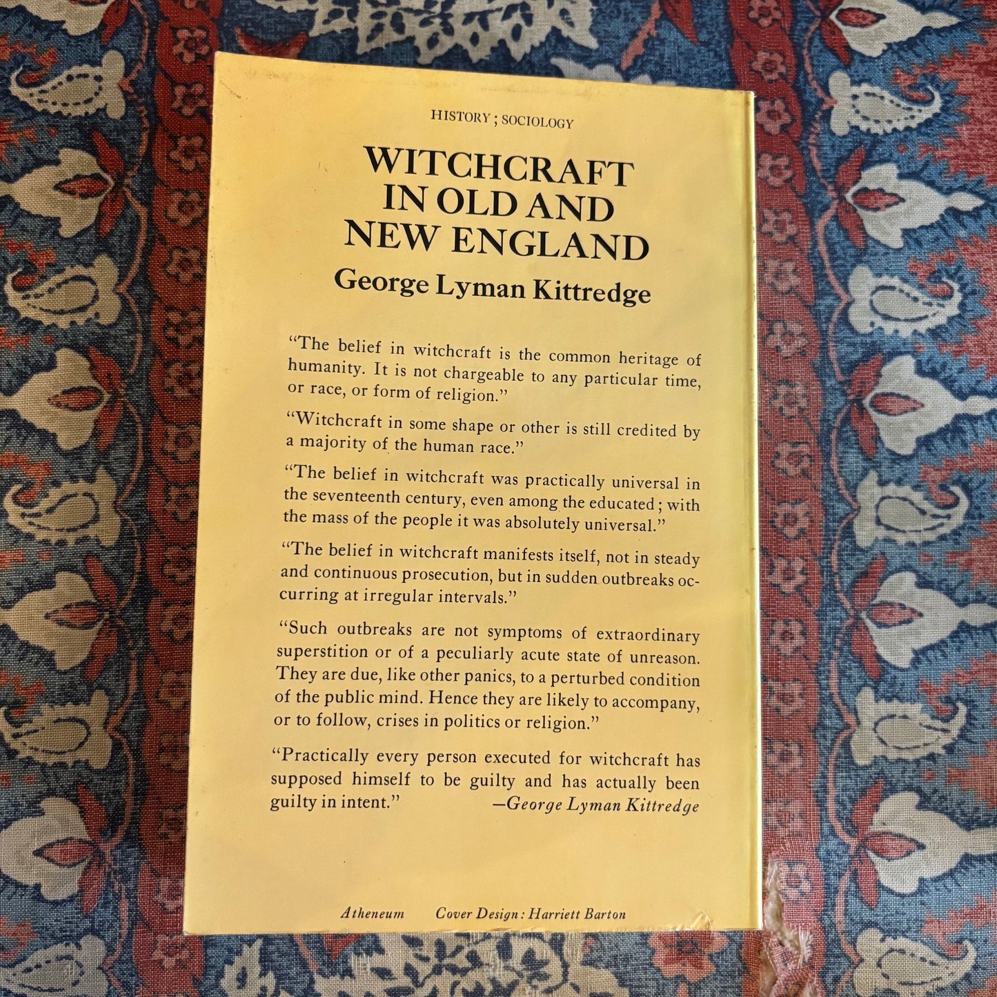 George Lyman Kittredge - Witchcraft in Old and New England