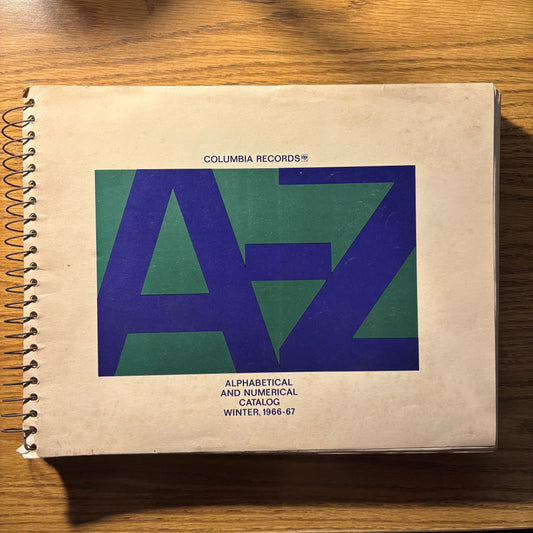 Columbia Records Alphabetical and Numerical Catalog Winter 1966-67
