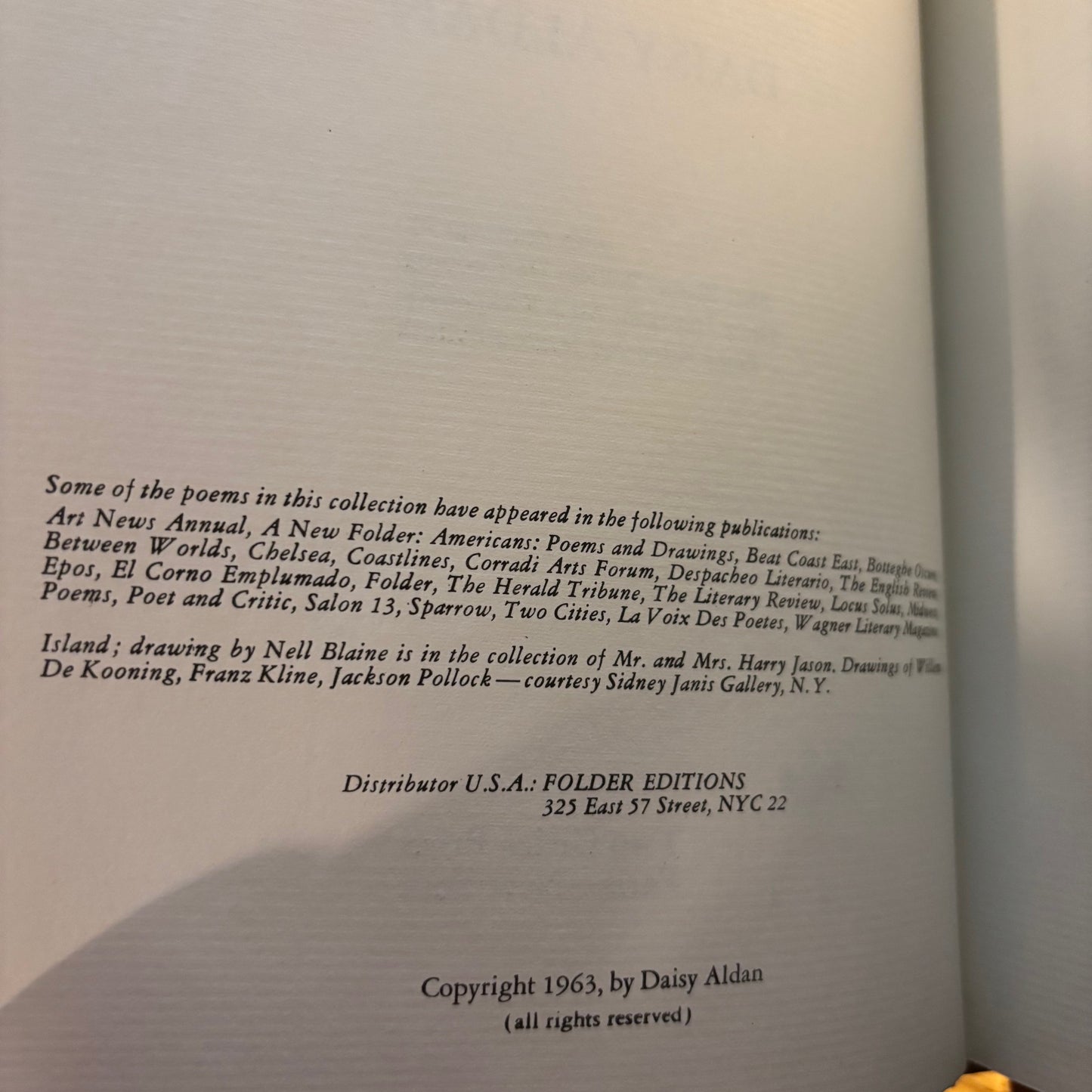 Daisy Aldan - The Detruction of Cathedrals - First Edition Hardcover