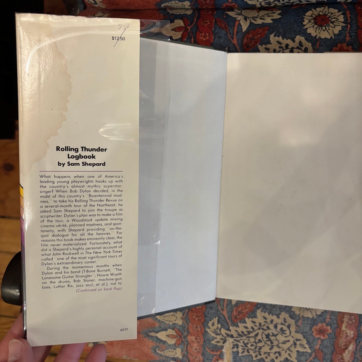 Sam Shepard - Rolling Thunder Logbook - First Edition