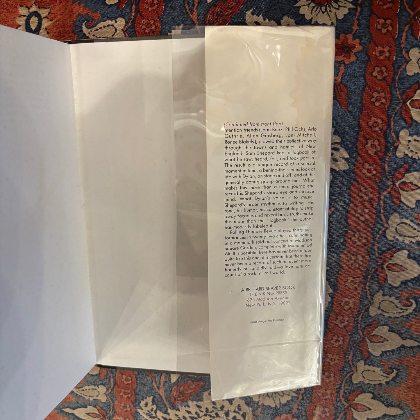 Sam Shepard - Rolling Thunder Logbook - First Edition