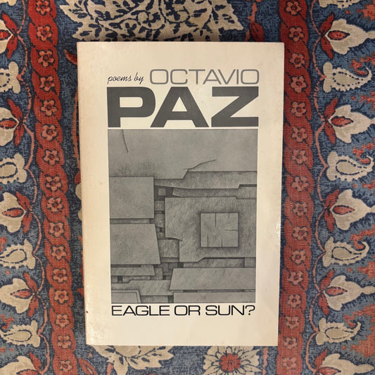 Octavio Paz - Eagle or Sun? - Signed First Edition Paperback