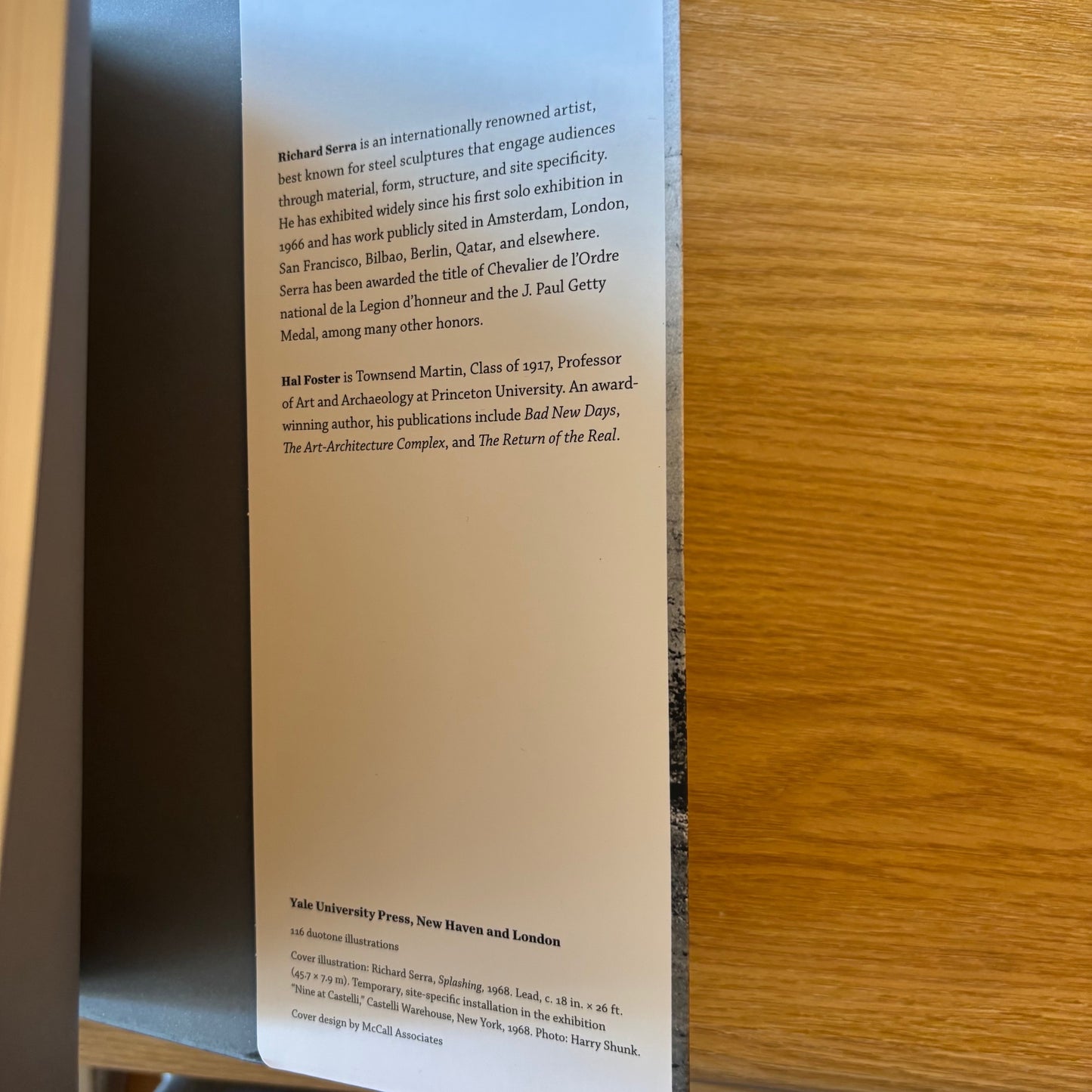 Richard Serra & Hal Foster - Conversations About Sculpture - First Edition