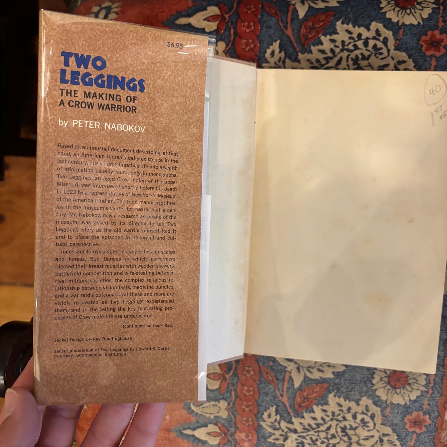 Peter Nabokov - Two Leggings: The Story of a Crow Warrior - First Edition