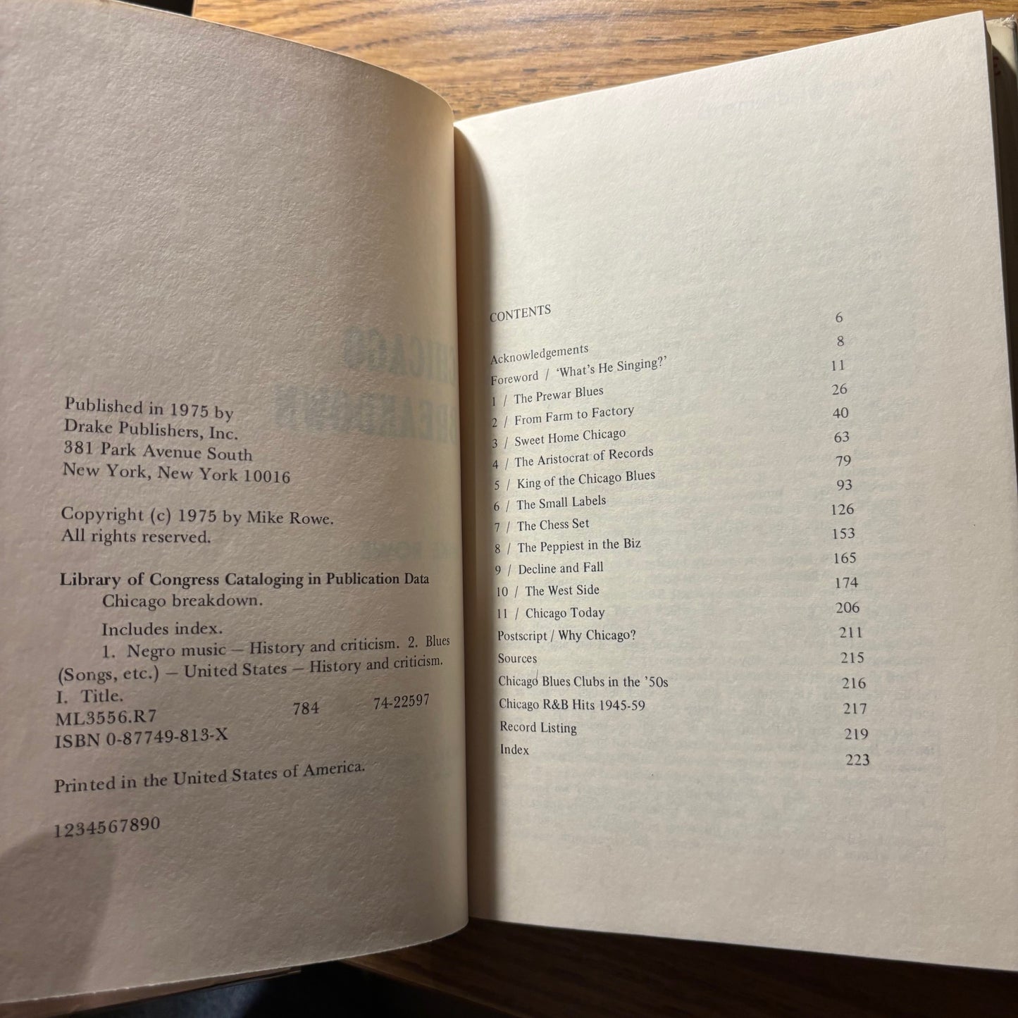 Mike Rowe - Chicago Breakdown - First Edition