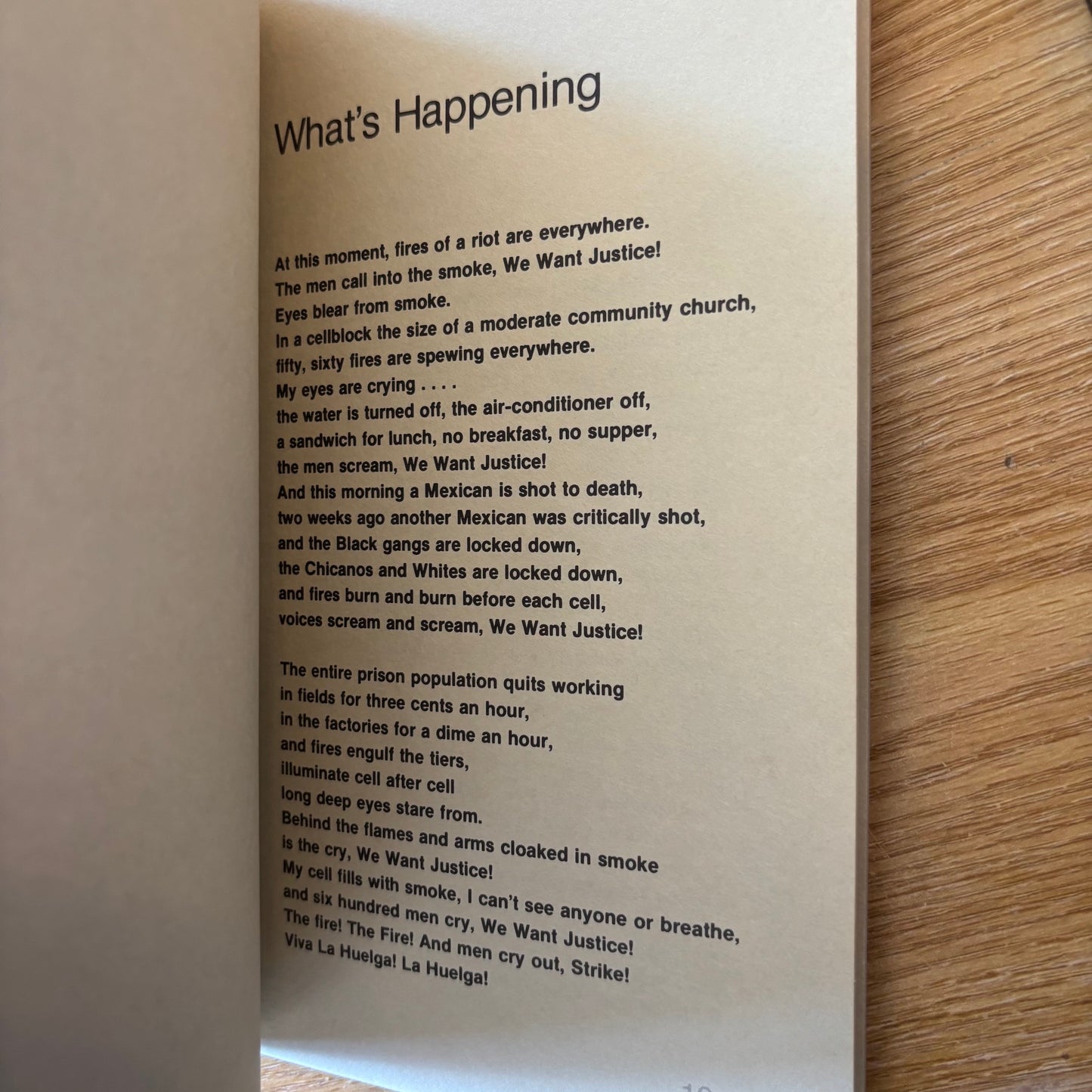 Jimmy Santiago Baca - What's Happening - First Edition