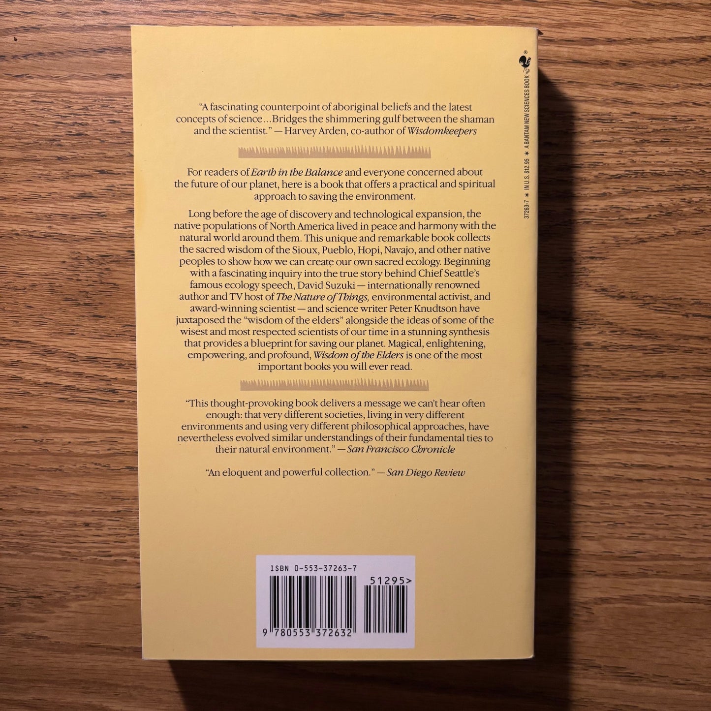 David Suzuki & Peter Knudtson - Wisdom of the Elders: Sacred Native Stories of Nature - First Edition Paperback