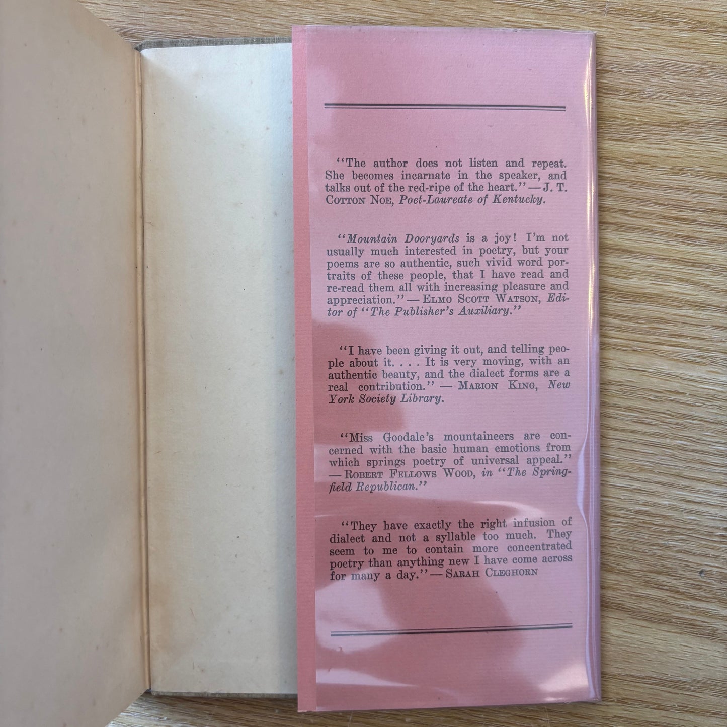 Dora Read Goodale - Mountain Dooryards - Signed First Edition