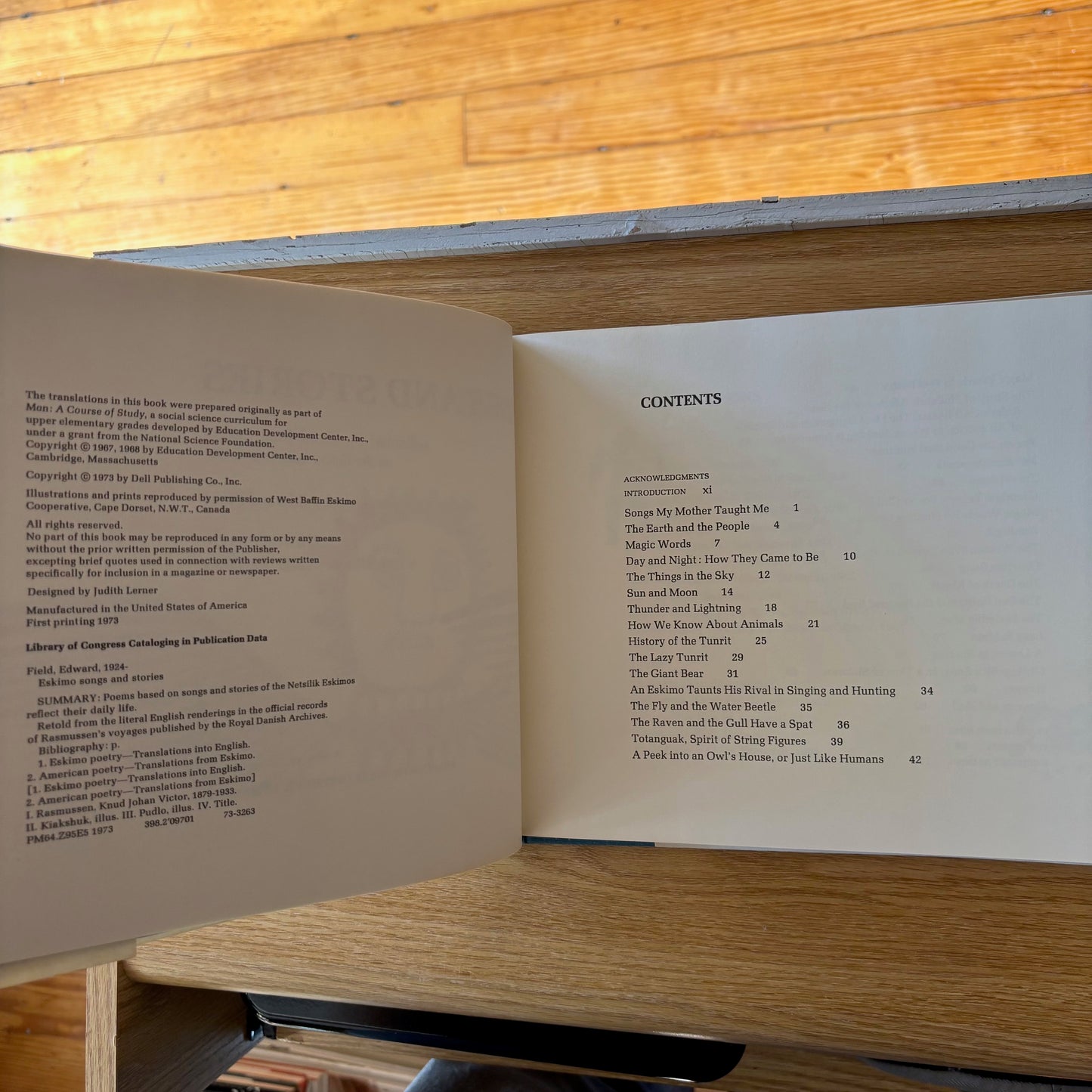 Eskimo Songs and Stories - Signed First Edition