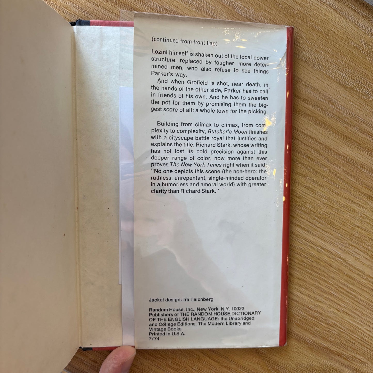 Richard Stark - Butcher's Moon - First Edition